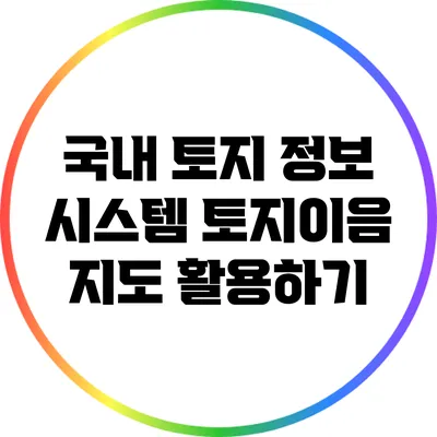 국내 토지 정보 시스템: 토지이음 지도 활용하기