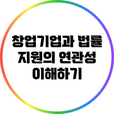 창업기업과 법률 지원의 연관성 이해하기