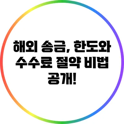 해외 송금, 한도와 수수료 절약 비법 공개!