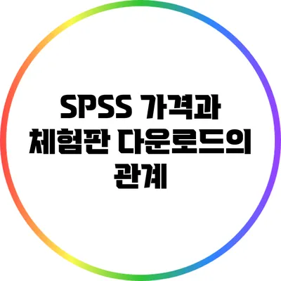 SPSS 가격과 체험판 다운로드의 관계