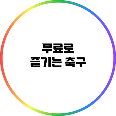 무료로 즐기는 축구